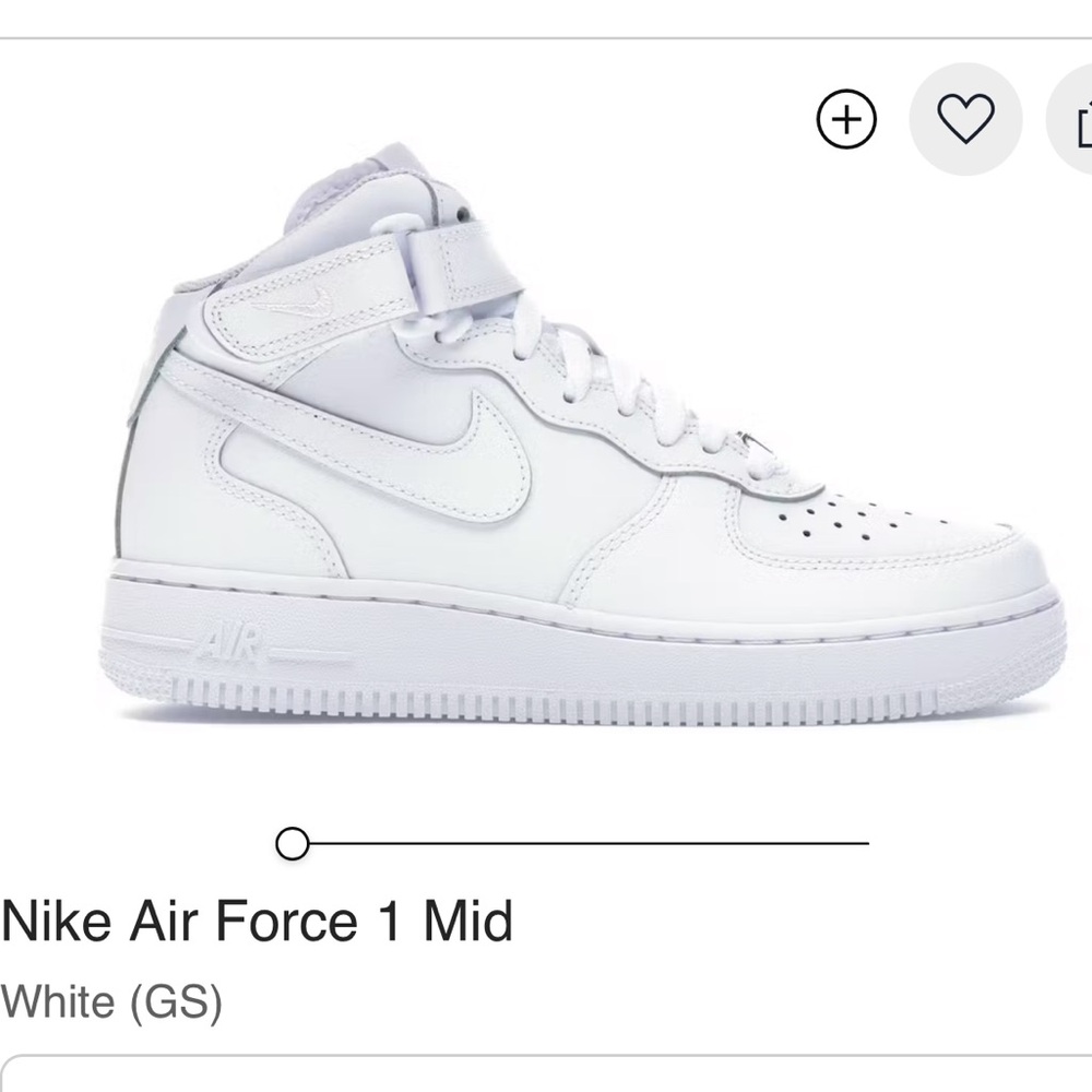 Nike Air Force 1 Mid Kids Sneakers - White